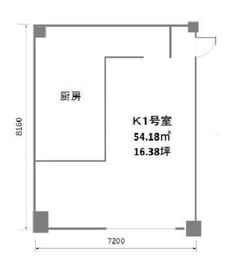 ビラ・グロリア K1号室 間取り図