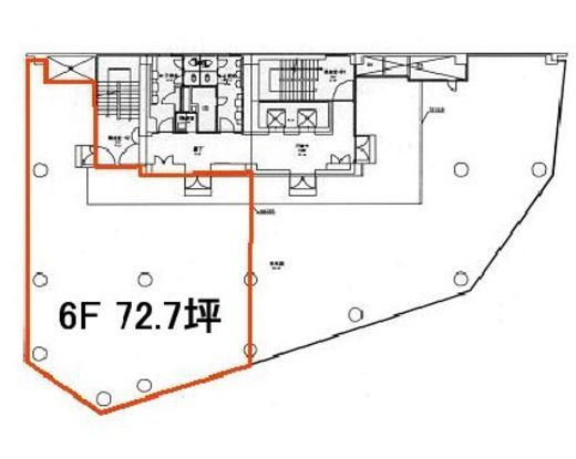 渋谷DTビル 6階 間取り図