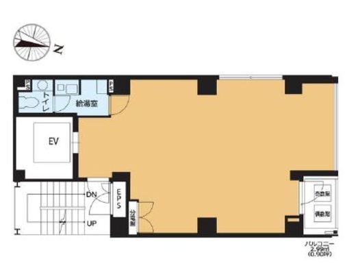 VORT渋谷宮益坂Ⅱ 3階 間取り図