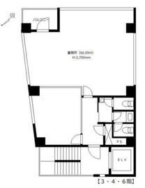 SNT八丁堀ビル 3階 間取り図