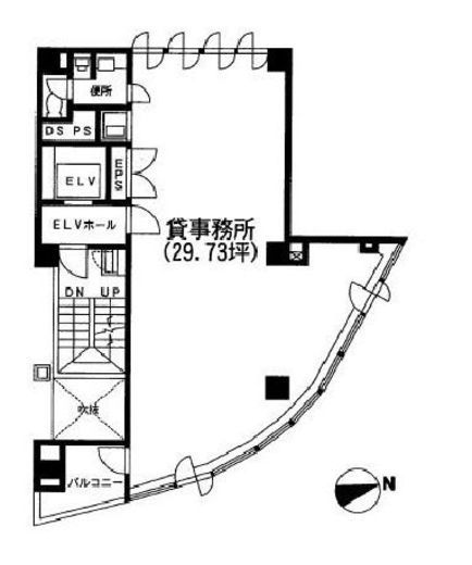 エック三田ビル 2階 間取り図