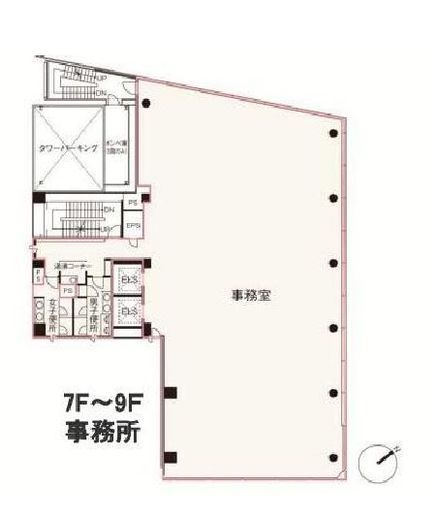 虎ノ門トーセイビル 9階 間取り図