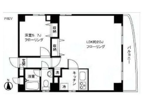 アロマ桜丘(SOHO) 201号室 間取り図
