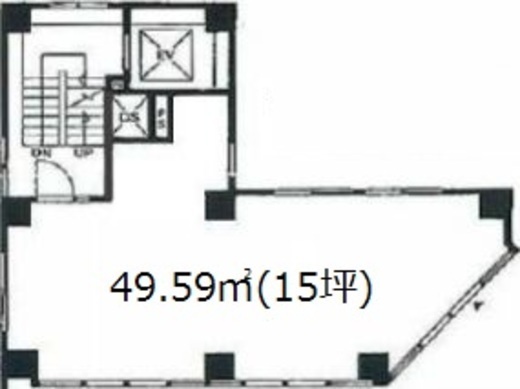 田辺ビル 7階B 間取り図