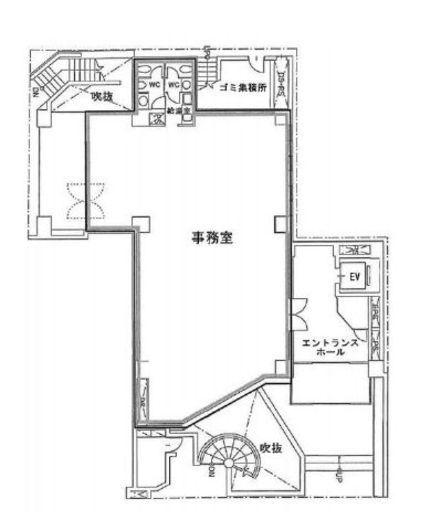 東英小川町ビル B1階 間取り図