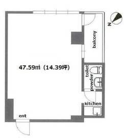 カプリース青山 809 間取り図