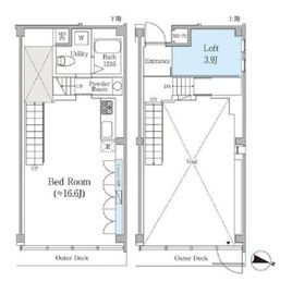 南麻布スキップフラット(SOHO) 301 間取り図