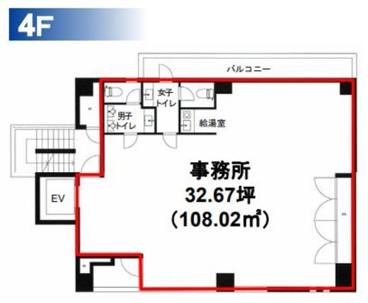 アーバン南長崎ビル 4階 間取り図
