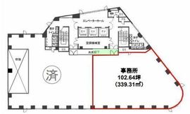 SHIMOMOTOビル 10階B 間取り図