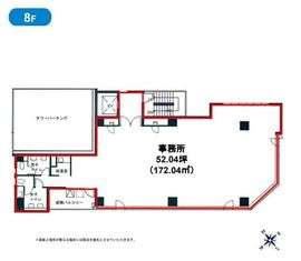 安藤ビル(仲御徒町) 8階 間取り図