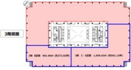KDX豊洲グランスクエア 3階B区画 間取り図