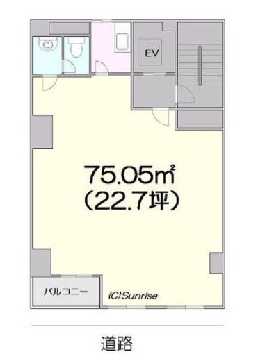 須田ビル(大門) 5階 間取り図