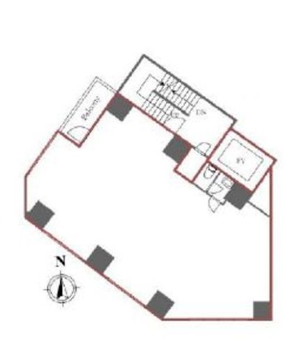 SHIBUYA D-SECOND 6階 間取り図