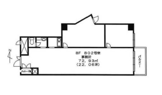 渋谷ホームズ 802 間取り図