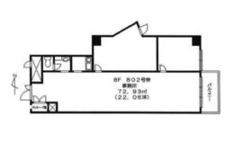 渋谷ホームズ 802 間取り図