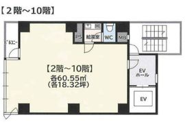 小伝馬町フラット 3階 間取り図