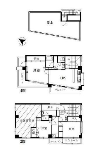 山田ビル(代々木上原・SOHO) 301 間取り図