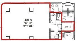 インターアクトビル 3階 間取り図