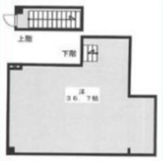 ダイユウビル赤坂 B1階 間取り図