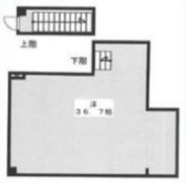 ダイユウビル赤坂 B1階 間取り図