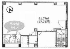 井⾨東上野ビル 4階 間取り図