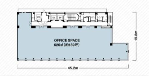 クロス銀座 5階 間取り図