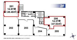 神田オーシャンビル 206 間取り図