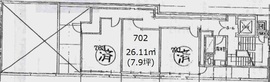 東京銀座ビルディング 702 間取り図