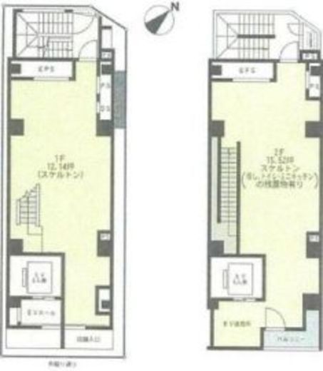 いらか銀座ビル 1-2階 間取り図