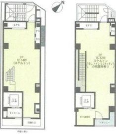 いらか銀座ビル 1-2階 間取り図