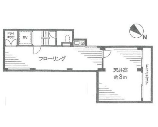 ユニオンスクエアービル B1階 間取り図