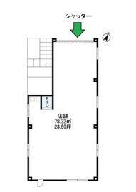 グレイシーアリヤマ(店舗) 1階 間取り図
