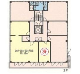 相互新富ビル 202～204 間取り図