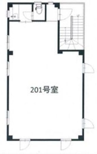 55スカイビル 201 間取り図