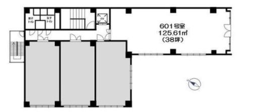 第四文成ビル 601 間取り図