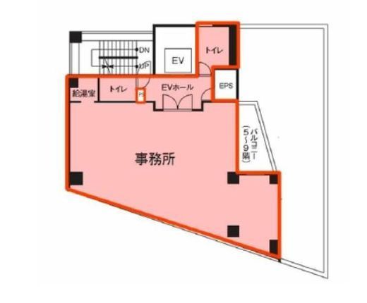 北参道サンイーストテラス 4階 間取り図