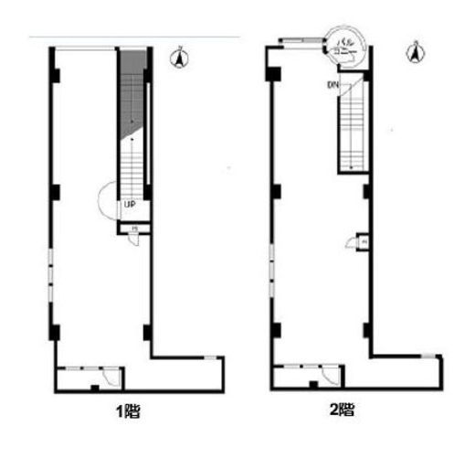 大林ビル 1-2階 間取り図