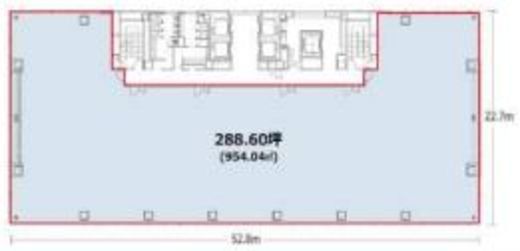 Daiwa晴海ビル 4階 間取り図