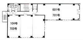 第四文成ビル 703 間取り図