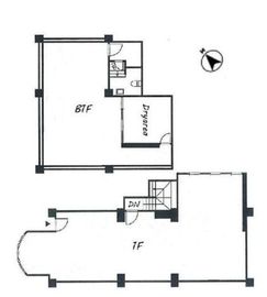 ミストラル表参道 B1-1階(メゾネット) 間取り図