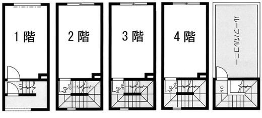 銀座一丁目新築貸店舗・事務所 一棟 間取り図