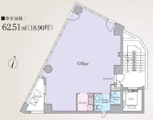 美松ビル 7階 間取り図