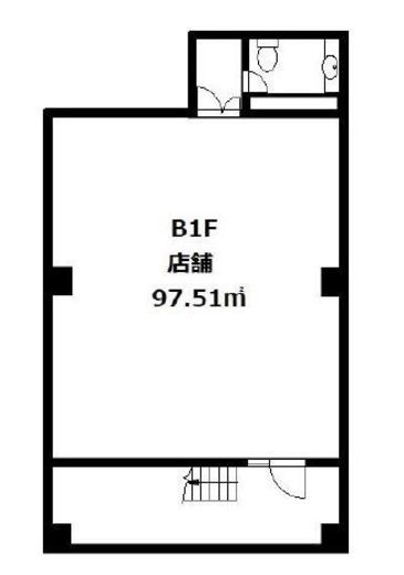 南青山クインビル B1階 間取り図