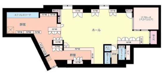 ホーヨー東京レジデンス赤坂3丁目(店舗) B1階 間取り図