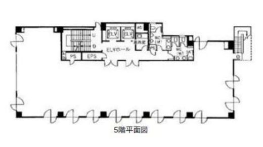 赤坂日本ビル 5階 間取り図