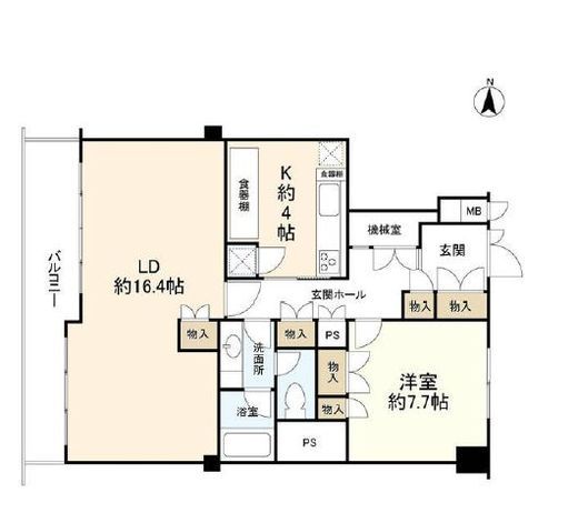 渋谷ホームズ 14階 間取り図