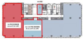 JMF笹塚01(旧:笹塚センタービル) 802+805 間取り図
