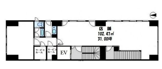 TOMビル 2階 間取り図