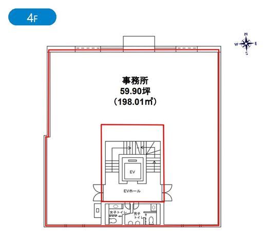 ケルビンビル 4階 間取り図