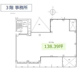 新宿エルタワー 3階事務所 間取り図